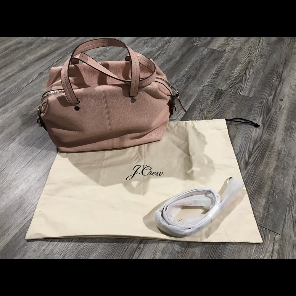 Bristol convertible satchel pebble leather strap